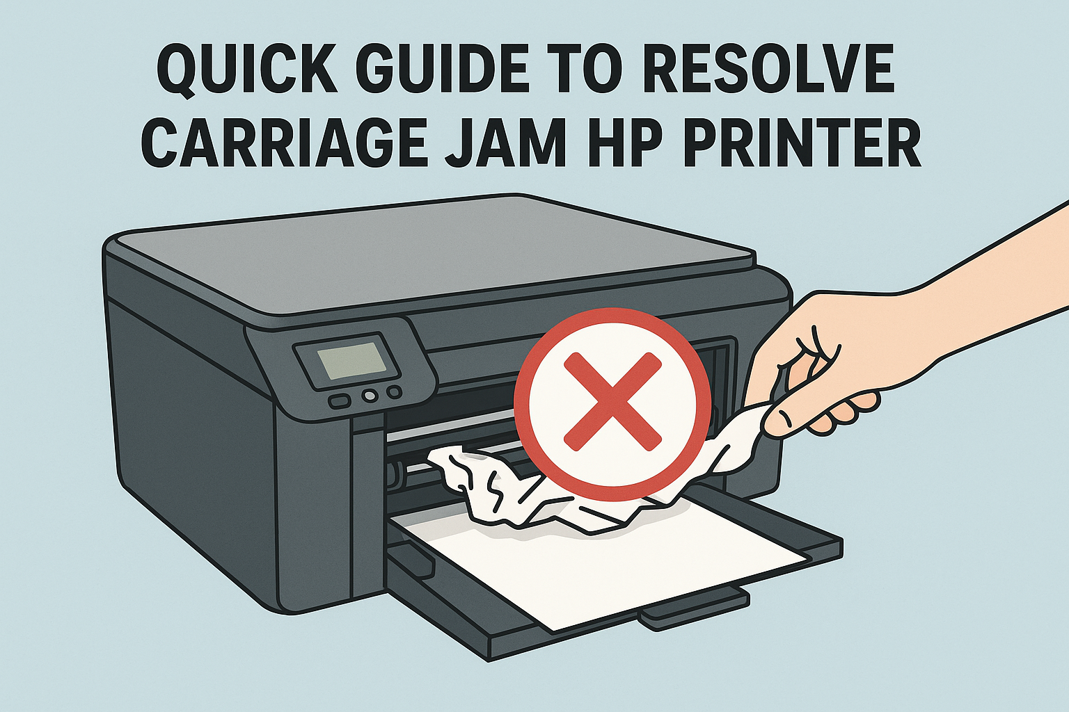Carriage Jam HP Printer