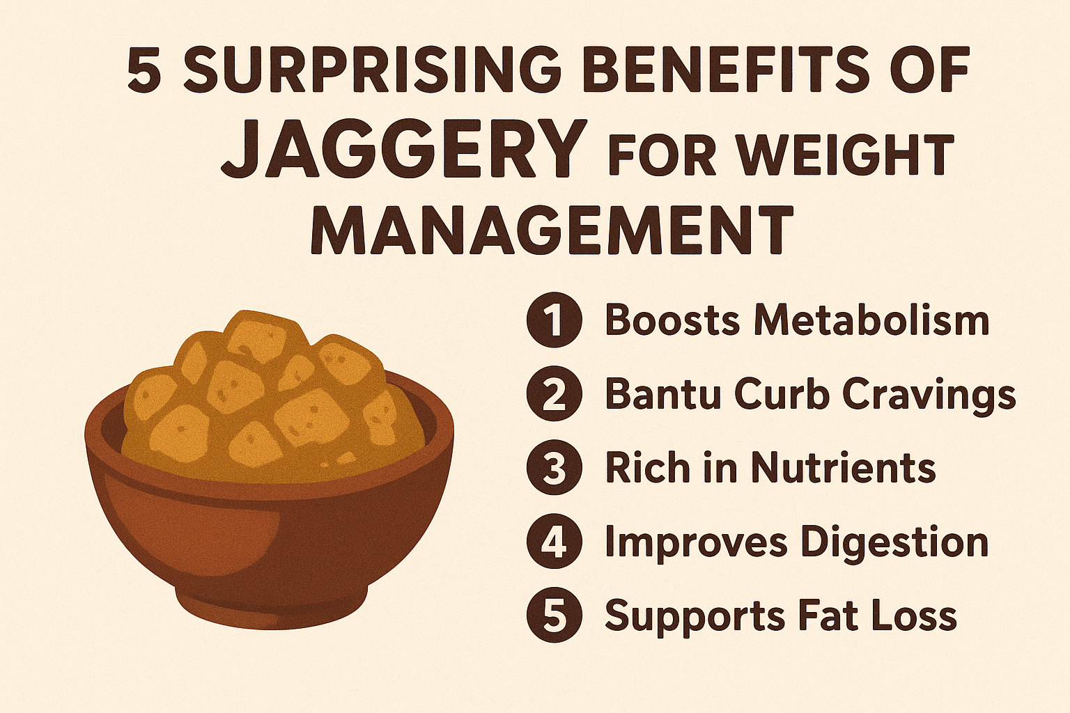 does jaggery increase weight