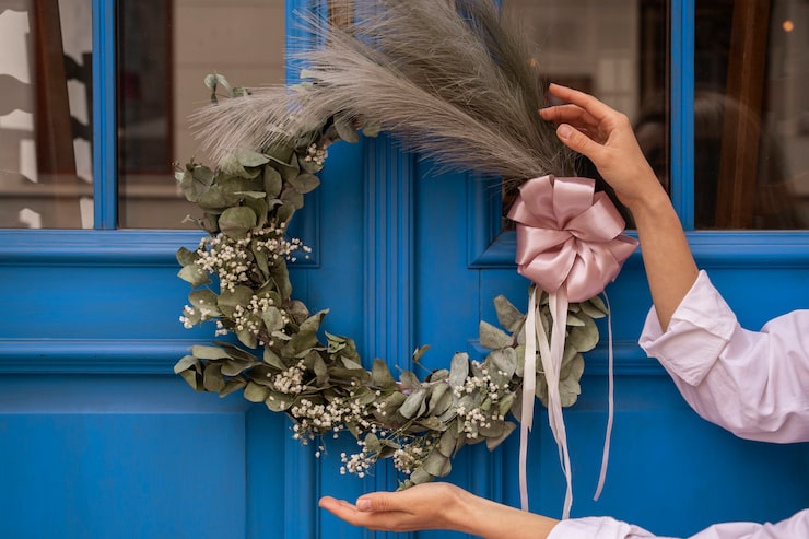 Metal Front Door Wreaths