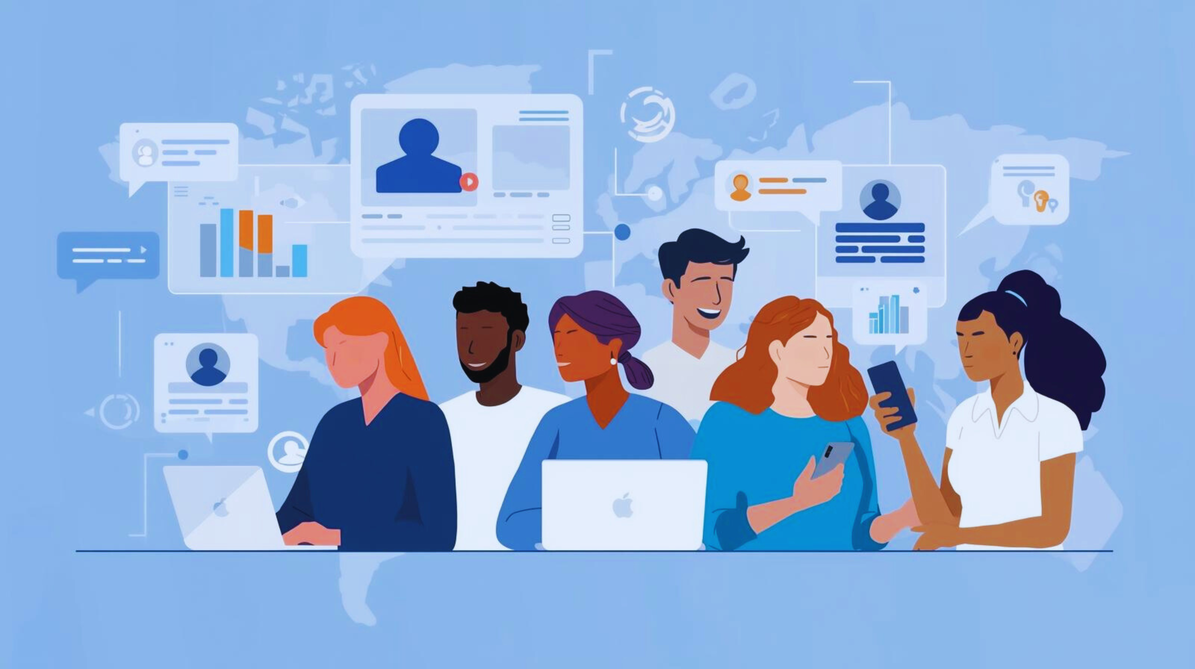 Users engaging in online discussions on the forum Getassist platform, sharing knowledge and solutions.