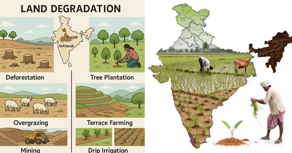 What Is Land Degradation Class 10th NCERT Notes by E-book NCERT