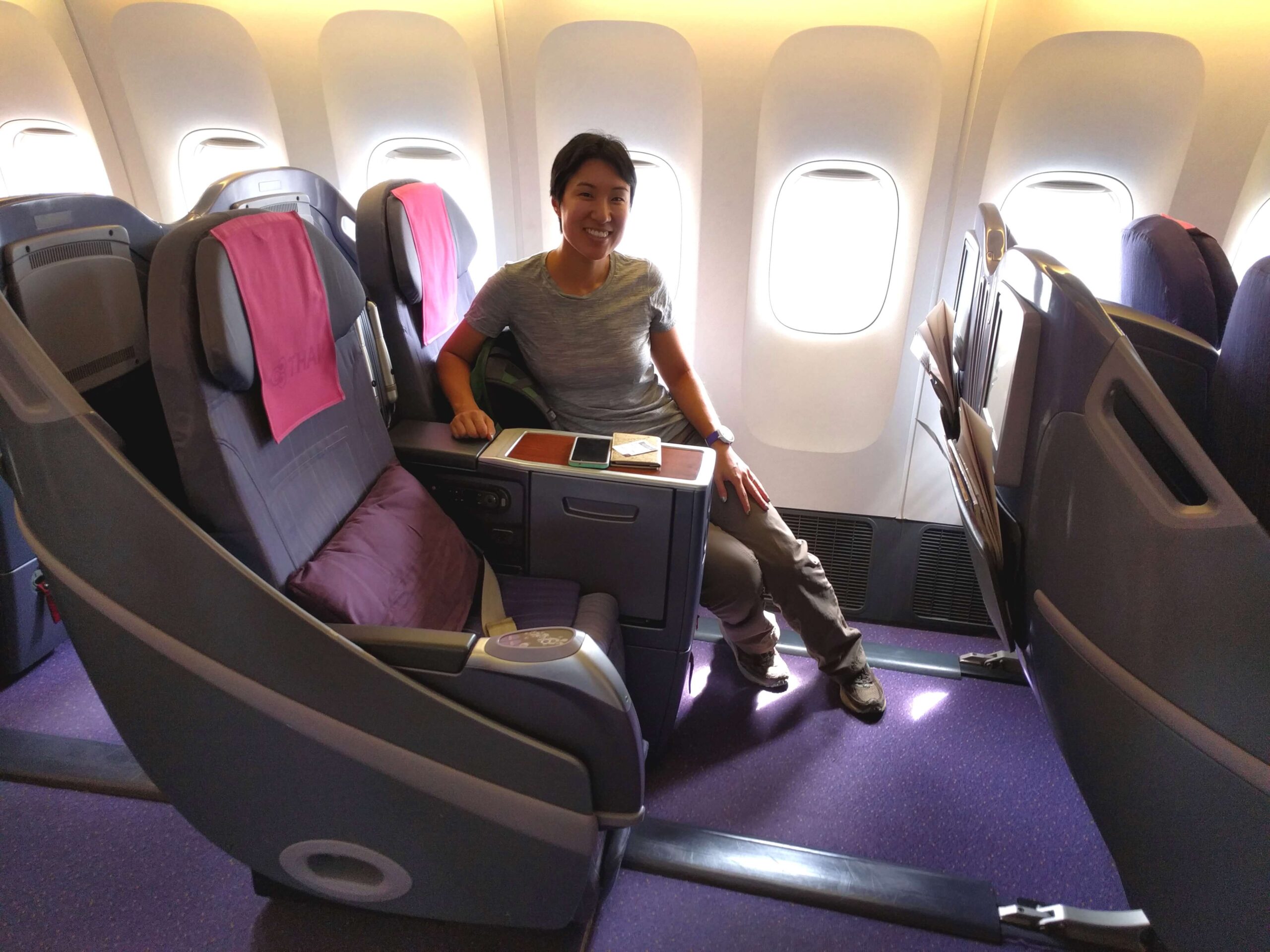 What did we do in Thai Airways Business class