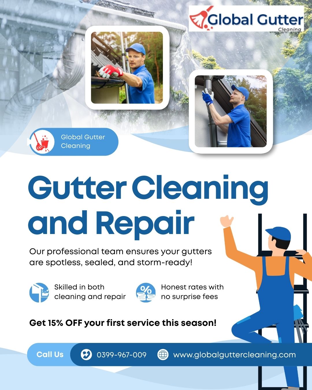 Gutter Cleaning in Viewbank